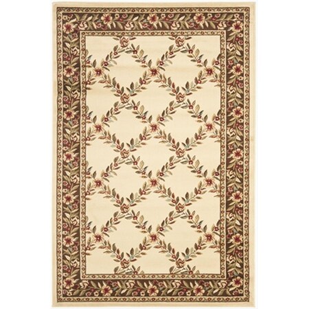 Safavieh 2 ft. 3 in. x 12 ft. Runner Lyndhurst Ivory and Brown Traditional Rug LNH557-1225-212